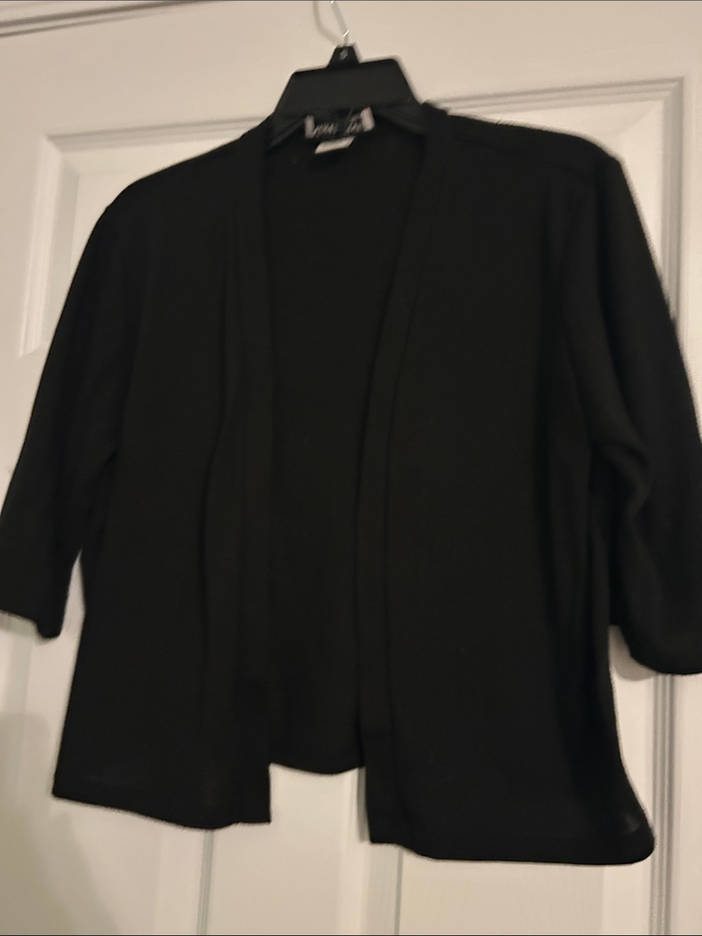 NorthStyle Black Open-Front Women's Cardigan